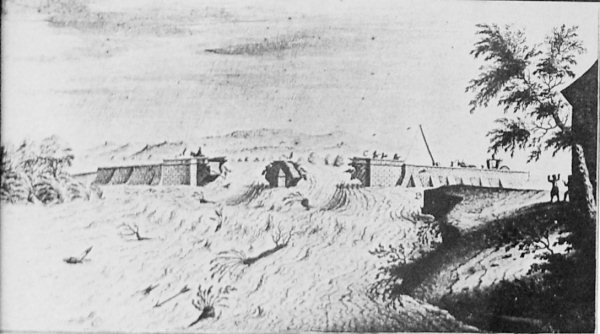 Einsturz der Steinbrcke 1744