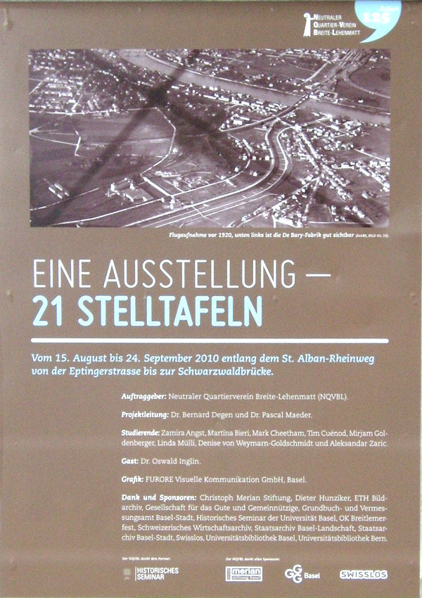 Eine Ausstellung mit 24 Stelltafeln